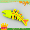 Rubber fish shape pet toy