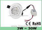 220 Volt Epistar High Power Super Bright LED Recessed Ceiling Spot Light / Lamp 3 Watt - 30W