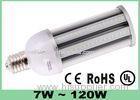 Pure White IP66 High Power LED Street Light 2700K - 7000K E40 LED Corn Lamp Ra 80 High CRI