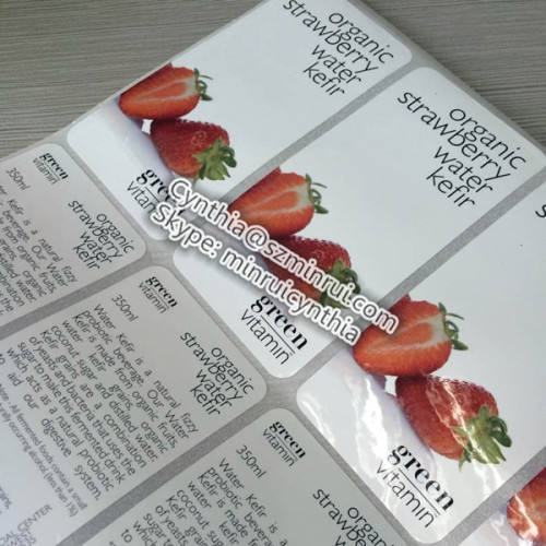 Waterproof Adhesive Laminated Film Sticker Bottle Label 