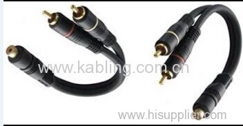 RCA CABLE with Y type 20CM