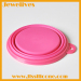 Silicone collapsible pet bowls easy take