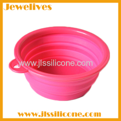 Silicone folding dog bowls round shape