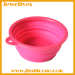 Silicone collapsible pet bowls easy take
