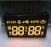 Ultra amber (yellow) 4 digit 7 segment led display for digital oven timer
