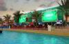 High Brightness Outdoor Curtain LED Screens , 512mm x 128mm P16 led video curtain