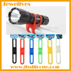 Bicycle Silicone Band Flash Light holder