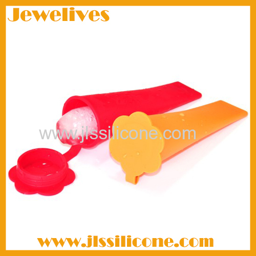 Silicone Ice Pop Maker flower shape lid