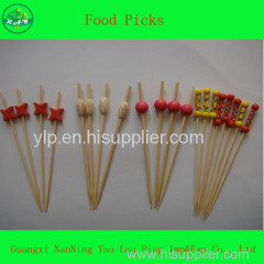 Customized Logo Food Cake Cocktail Picker Pin Stick Skewer Stirrer