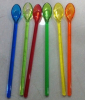 6PK PS long handle ice cream spoons in PVC box