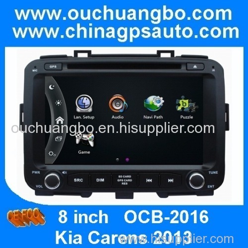 Ouchuangbo Car GPS Navi Audio Player for Kia Carens 2013 with DVD Radio RDS iPod