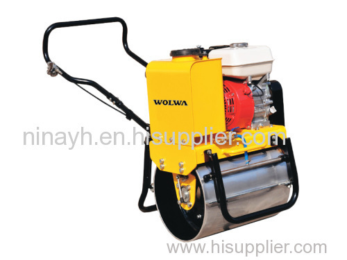 Wolwa 0.15 ton small walking type single steel road roller with HONDA engine