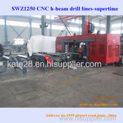 Steel profile CNC 3d drilling machine