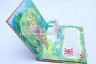 Glossy Art Paper 3d Pop Up Card Printing With Uv Varnishing , Book Print Service
