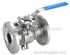 Ball Valve Flanged End with Direct Mounting Pad Asme 150lbs