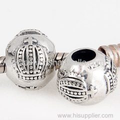 European Style Sterling Silver Crown Beads Wholesale