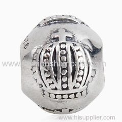 European Style Sterling Silver Crown Beads
