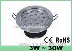 18 Watt Pure White LED Recessed Ceiling Lights High Power Epistar LED CHips AC 100V - 240V 50-60Hz