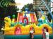 Kids Giant Dragon Inflatable Fun City With Bounce Slide CE / UL Blower