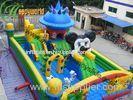 Large Inflatable Mickey Mouse Bouncer Fun City For Amusement Parks