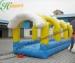 Rent Blue And Yellow Outdoor Inflatable Water Slip And Slide Commercial Grade 0.9mm