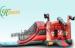 UL / CE Funny Pirate Theme Outdoor Inflatable Water Slides For Kids Playground