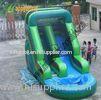 Attractive Fire Retardant Outdoor Inflatable Water Slides For Ground Pools Grade 0.55mm