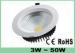 High Power Led Downlight Dimmable 30W COB Cool White 6500K 8 Inch Down Lights AC 85V - 265V 50 / 60H