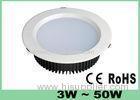 Compact 18W Dimmable LED Downlights Aluminum alloy and PC for Hohptial , Hotel , Home Lighting