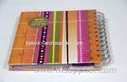 A4 A3 Colorful Notebook Softcover Book Printing Service With Spiral Binding