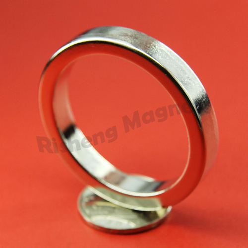 Strong Big Ring Magnets N42 D50 x d40 x 8mm Radially Magnetized High Magnet Strength