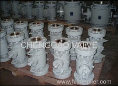 Cast steel Metal Seated Ball Valve