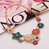 lovable flower statement necklace