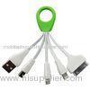 Cute Multiple Universal Micro USB Data Cable , Cell Phone Micro USB Data Charging Cable