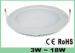 SMD2835 Slim Round LED Ceiling Panel Light Pure White CE ROHS 12W Ra70 IP44 Dustproof