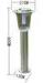 Energy Saving CREE / BRIDGELUX Outdoor LED Solar Powered Lawn Lights CE / RoHS