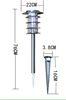 CREE / BRIDGELUX 0.45W Ra 75 Long Life LED Solar Yard Lights For Sidewalk Lighting