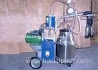 Small Single Cow Bucket Milking Machine With Dry Vacuum Pump , 0.55kw - 0.75kw