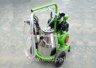 Vacuum Pump Mobile Single Cow Milking Machine For Cows / Goat / Sheep