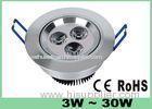 Battery Operated LED Recessed Ceiling Lights / Bathroom Ceiling Lamp Waterproof 3W Energy Saving