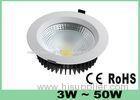 Aluminum Dimmable LED Downlights High Power COB LED Down Lamp Pure White 2700K - 7000K