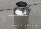 Durable Handle Transportable Aluminum Milk Can With Lockable Cover / Lid