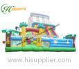 CE / UL Blower Animal Zoo Inflatable Fun City Jumper / Commercial Amusement Park