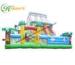 CE / UL Blower Animal Zoo Inflatable Fun City Jumper / Commercial Amusement Park