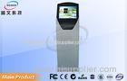 Stand Alone 19 Inch Silver Self Service Terminal Touch Screen Payment Kiosk RJ45 HDMI USB