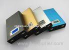 11000mAh Dual USB Power Bank With LED Light , Wallet Cell Phone Charger