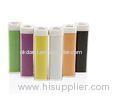High Efficiency Red / Green Cellphone Power Bank Lipstick , 2600mah