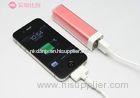 Portable Colorful Lipstick Rechargeable Power Bank 2600mAh , Output 1A