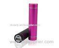 Round Metal Cell Phone Charger Tube Rechargeable Power Bank
