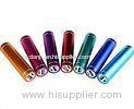 Round Metal 2600mah Perfume Cell Phone Power Bank , Red / Pink / Green / Silver / Black